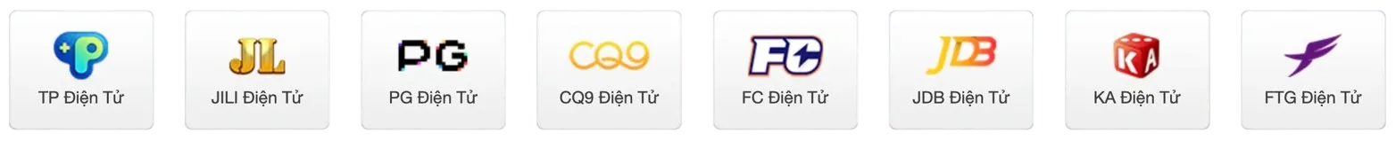 Official logos of international licensed software providers powering fair casino games and slots on the 5KBD platform in Bangladesh.